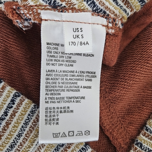Urban Outfitters Bondi Crop Top Burnt Orange Cross Back High Neck Shirt Small - Picture 7 of 8
